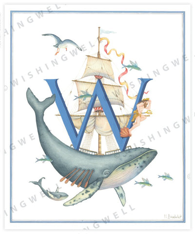 Wishing Well Animal ABC Greeting Card