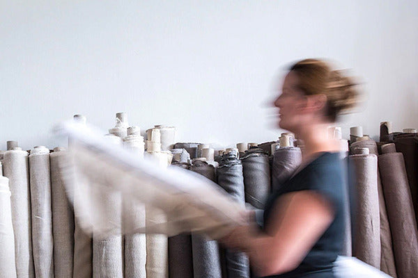 Belgian linen in a living room