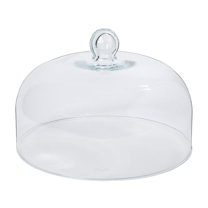Costa Nova Arcade glass dome cloche cover in transparent mouthblown glass