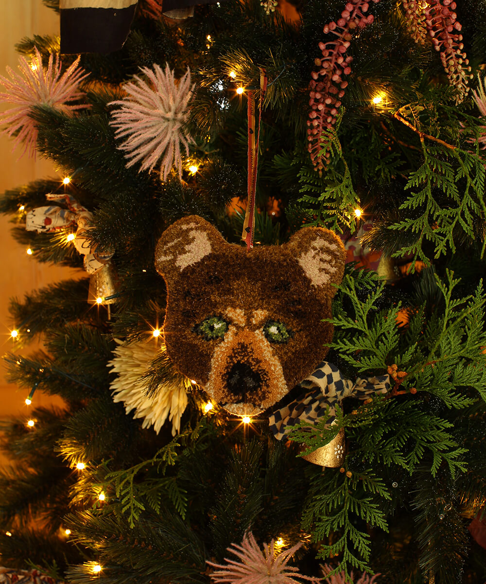 Archie Check Bear Gift Hanger, view 3
