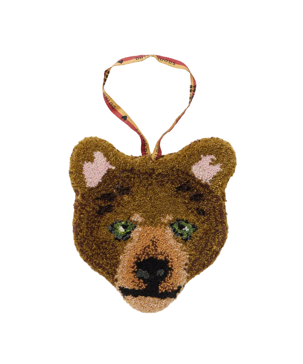 Doing Goods Archie Check Bear Gift Hanger, gift hanger by Doing Goods
