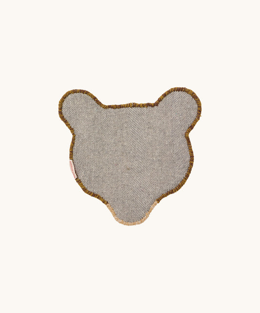 Archie Check Bear Head Rug XS