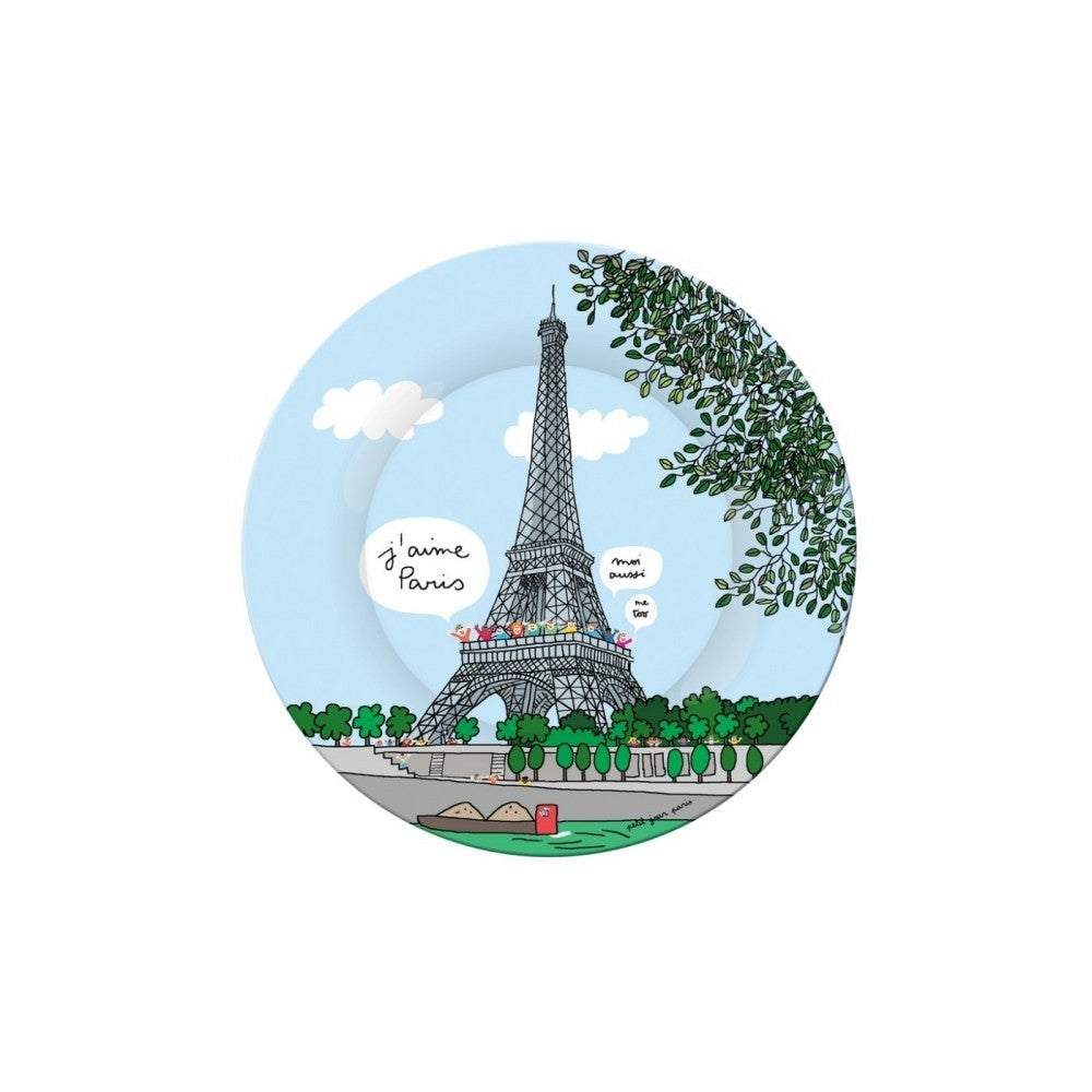 Petit Jour Eiffel Tower Dessert Plate