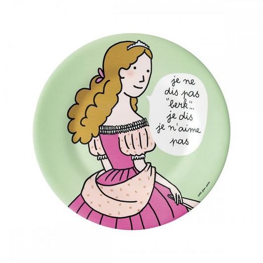 Petit Jour Princess "Je Ne Dis Pas Berk..." Dessert Plate