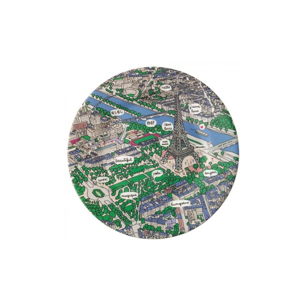Petit Jour Eiffel Tower View Dessert Plate