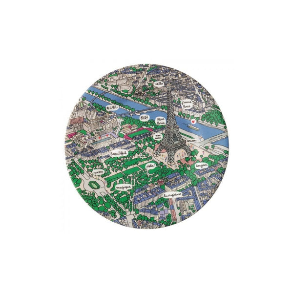 Petit Jour Eiffel Tower View Dessert Plate