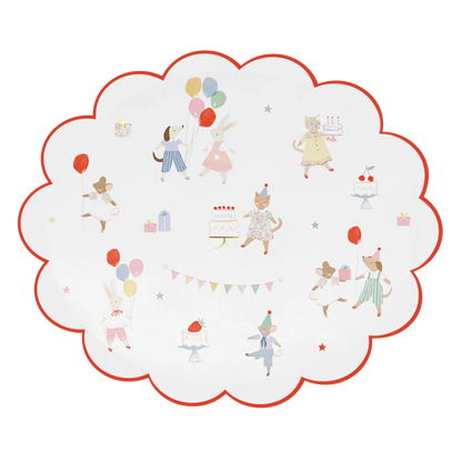 Meri Meri Animal Friends paper dinner plates