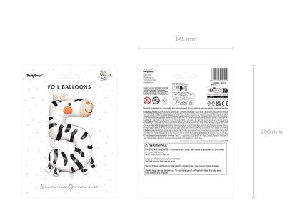 TLS25 - Foil Balloon Number Animal