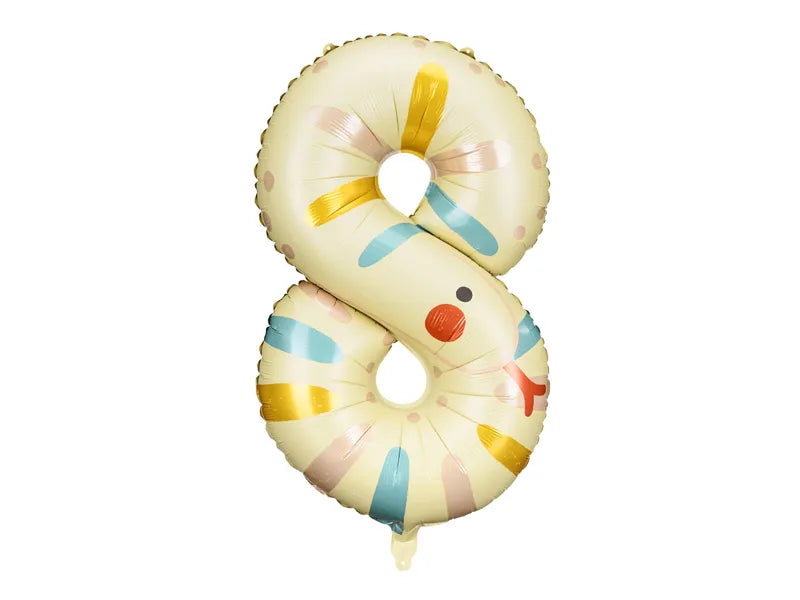 Foil Balloon Number Animal party decoration