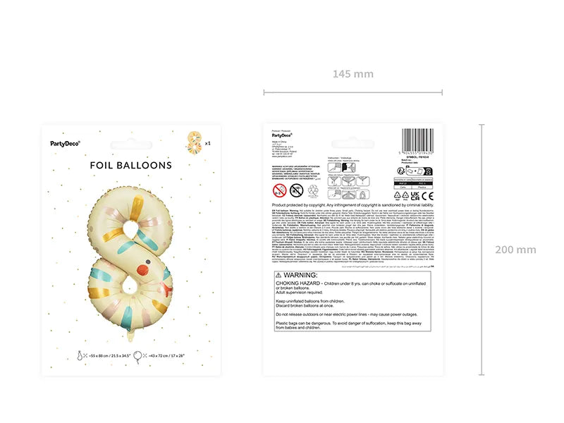 TLS25 - Foil Balloon Number Animal