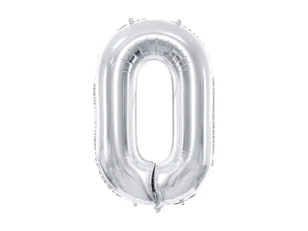 Foil Balloon Number 86cm, metallic number balloon