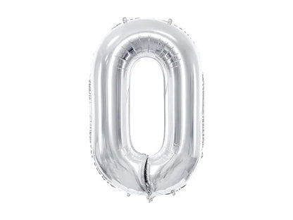 Foil Balloon Number 86cm, metallic number balloon