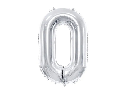 Foil Balloon Number 86cm, metallic number balloon