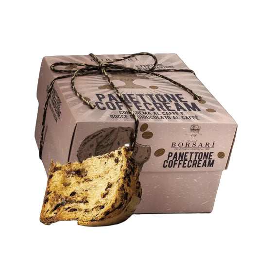 Borsari Rustico Coffee Cream Panettone 1.1kg, Italian Christmas cake