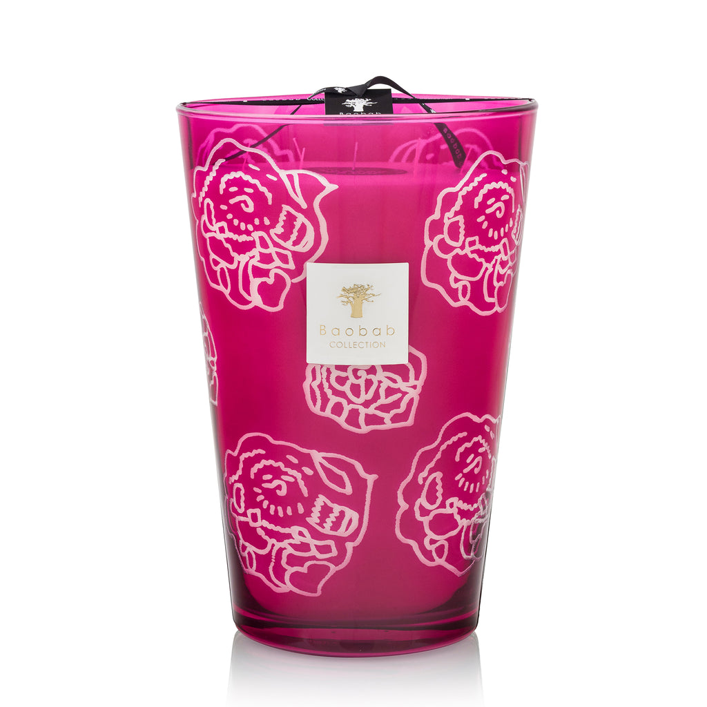 Baobab Roses Burgundy Scented Candle (Aromatic)