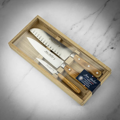 Laguiole Jean Dubost Kitchen Knives Set Box (Set of 3)