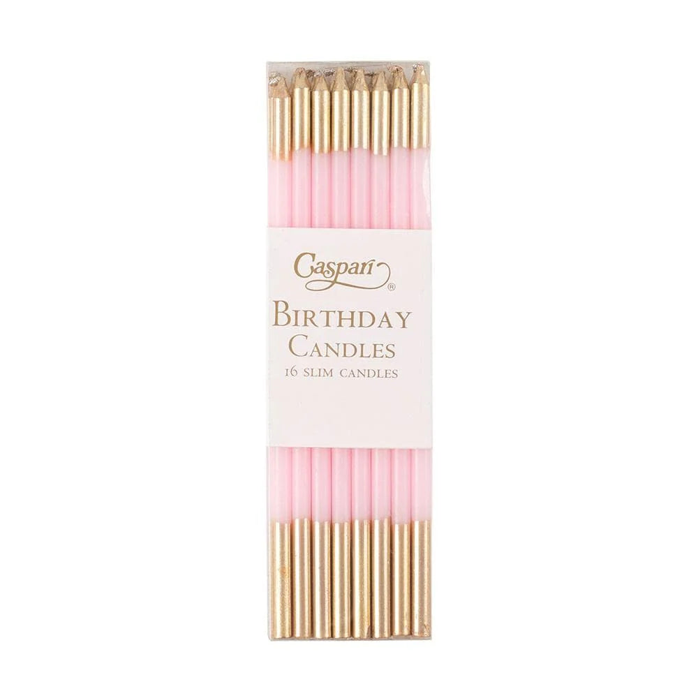 Caspari slim birthday candles, pack of 16 in a clear box, view 6