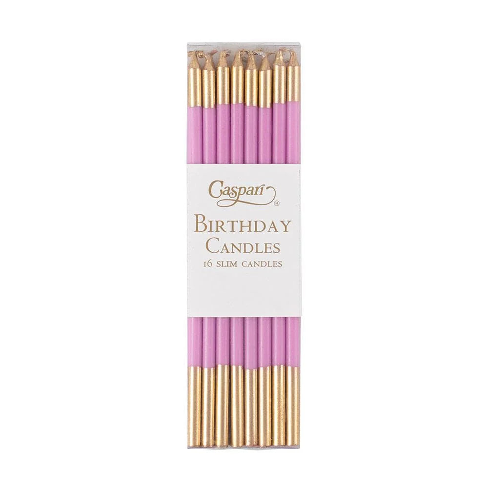 Caspari slim birthday candles, pack of 16 in a clear box, view 7