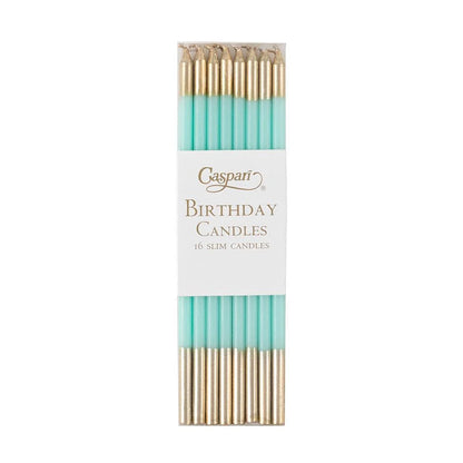 Caspari slim birthday candles, pack of 16 in a clear box, view 8