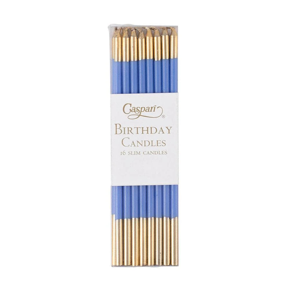 Caspari slim birthday candles, pack of 16 in a clear box, view 9