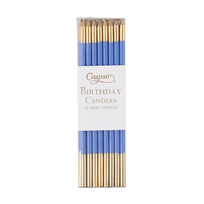 Caspari slim birthday candles, pack of 16 in a clear box, view 9