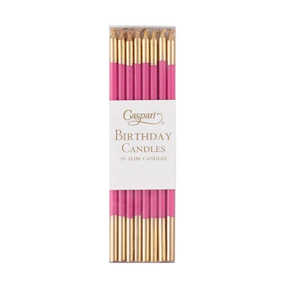 Caspari slim birthday candles, pack of 16 in a clear box, view 12