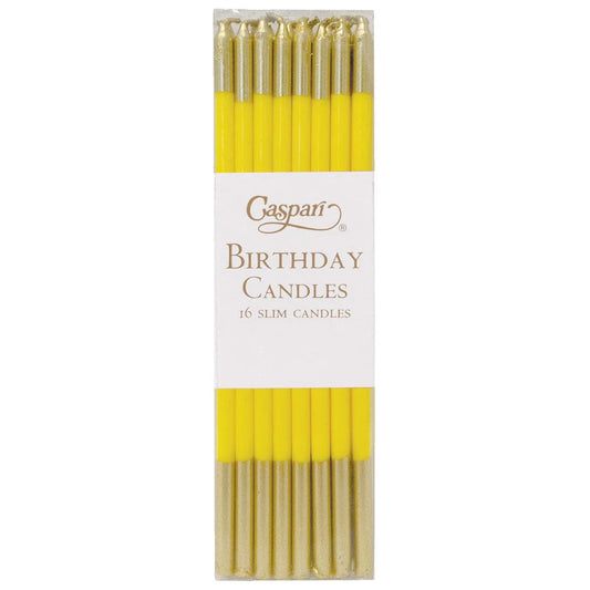Caspari slim birthday candles, pack of 16 in a clear box, view 2