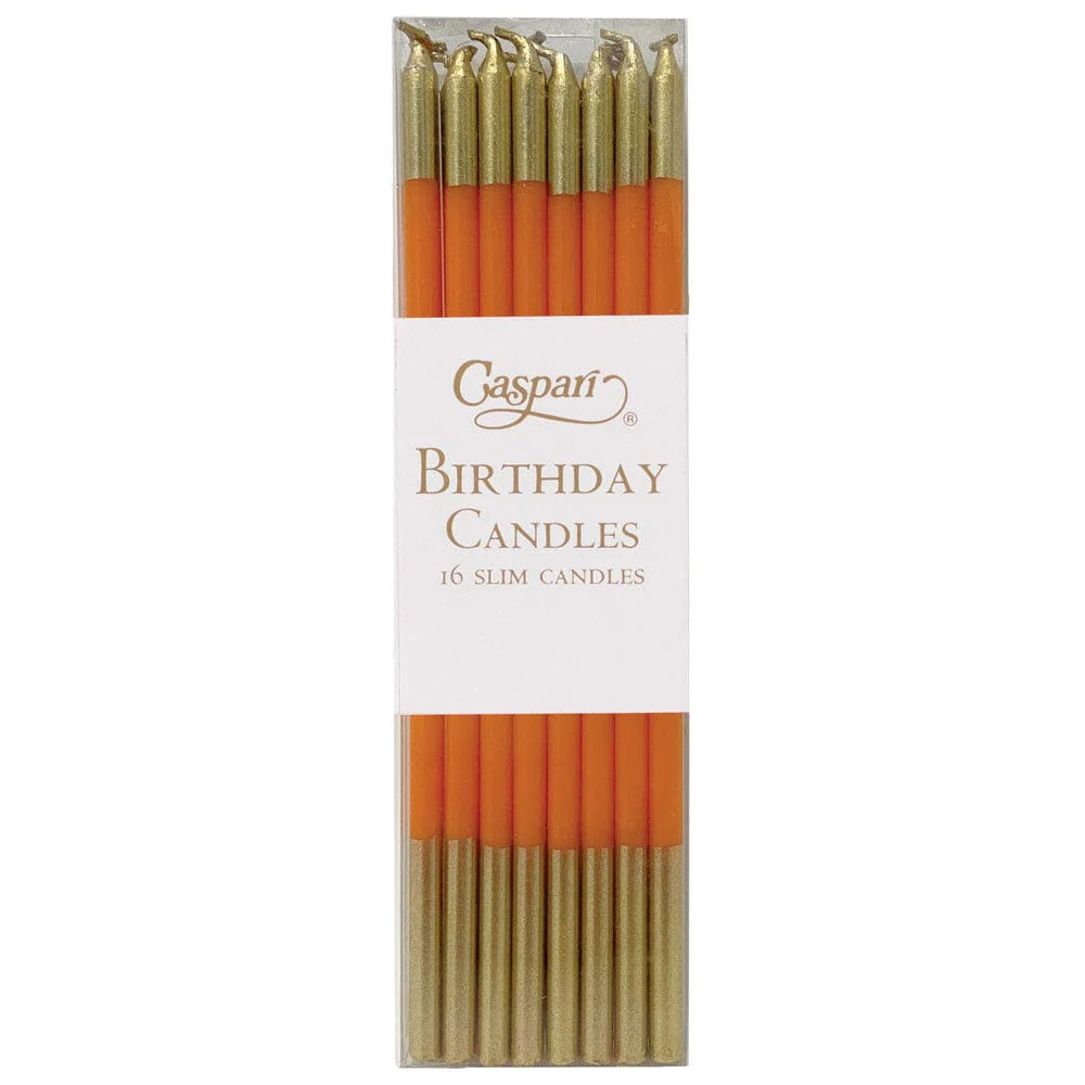 Caspari slim birthday candles, pack of 16 in a clear box, view 5