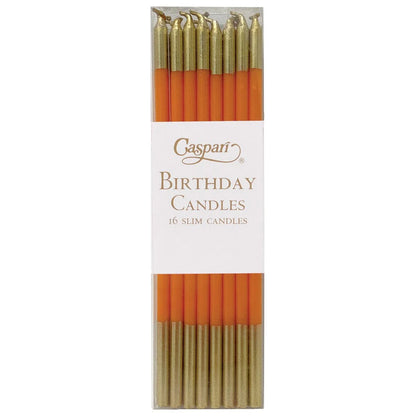 Caspari slim birthday candles, pack of 16 in a clear box, view 5