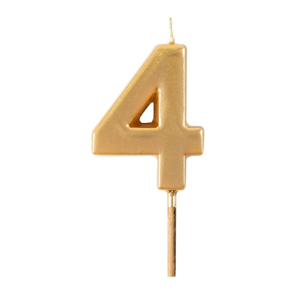 Caspari gold number birthday candle – view 5