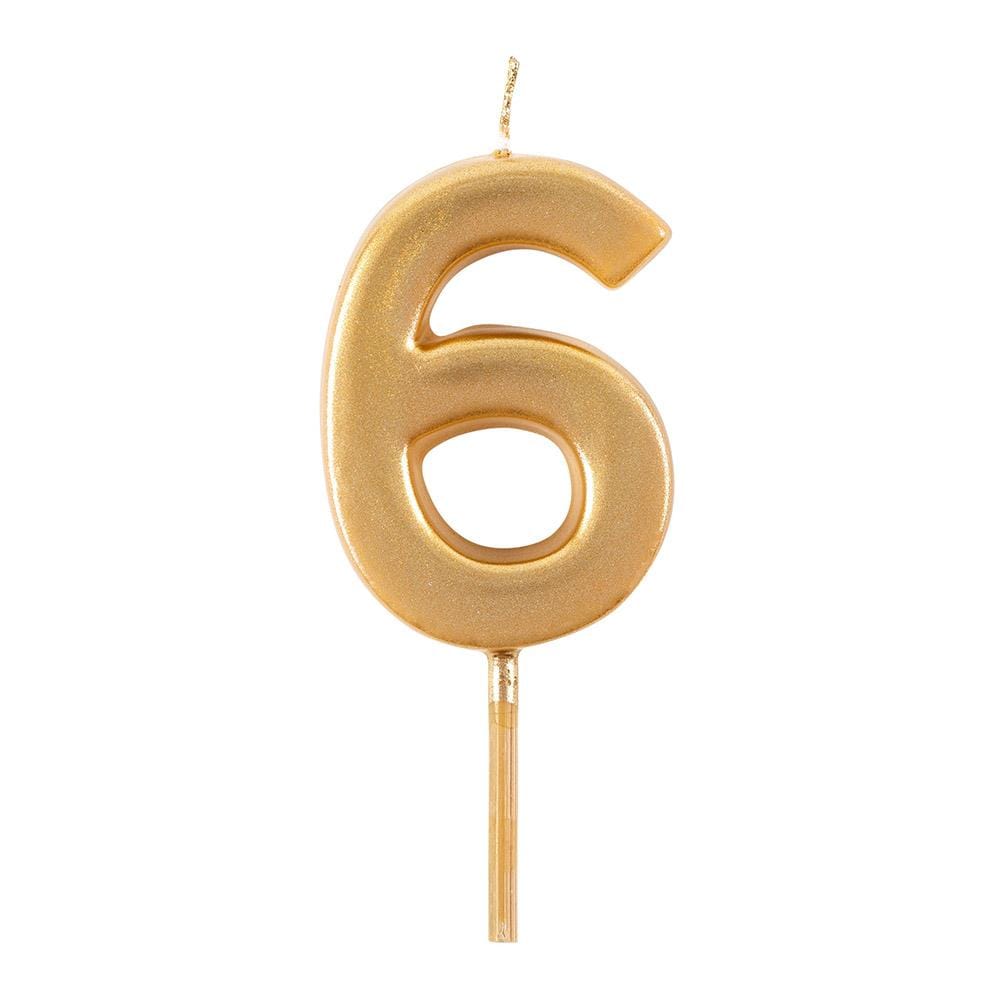 Caspari gold number birthday candle – view 7