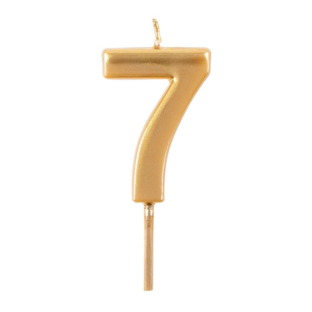 Caspari gold number birthday candle – view 8