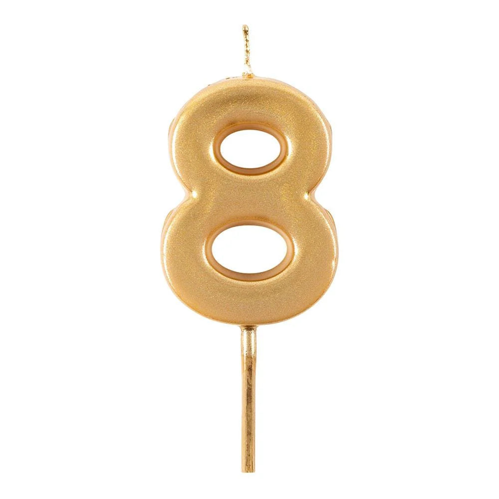 Caspari gold number birthday candle – view 9
