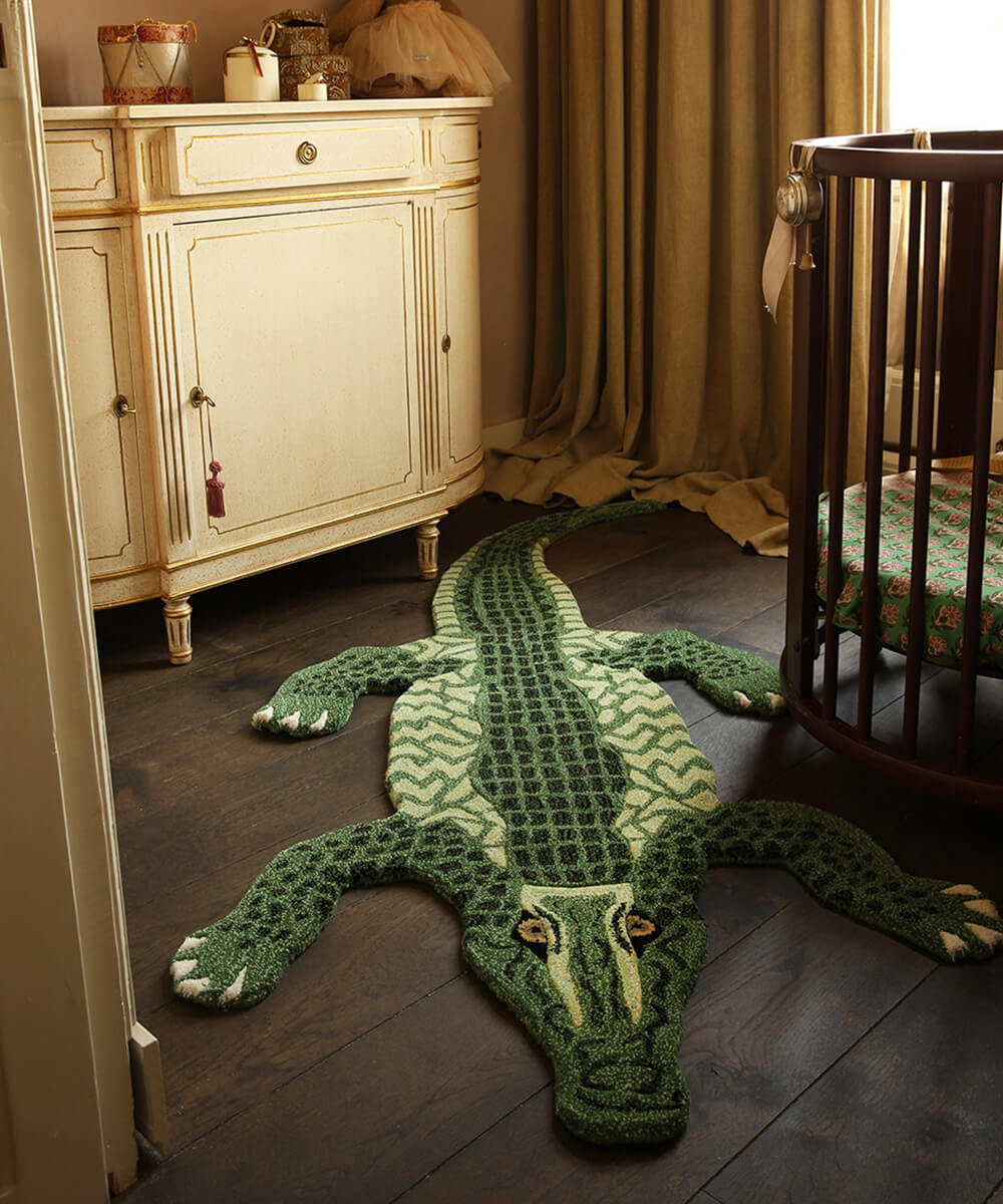 Coolio Crocodile Rug Large, view 6