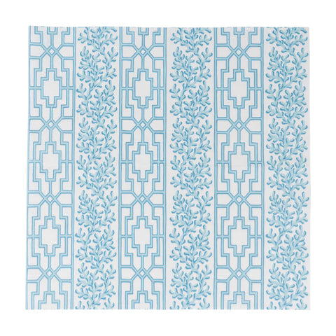 Caspari Coral And Trellis Robin's Egg Napkin