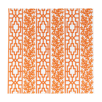 Caspari Coral And Trellis Coral Napkins, view 8