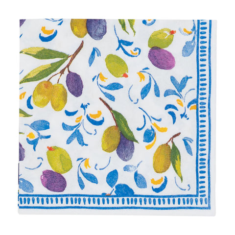 Caspari Mediterranean Blue Napkin