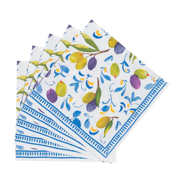 Caspari Mediterranean Blue Napkin