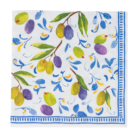 Caspari Mediterranean Blue Napkin