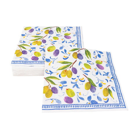 Caspari Mediterranean Blue Napkin
