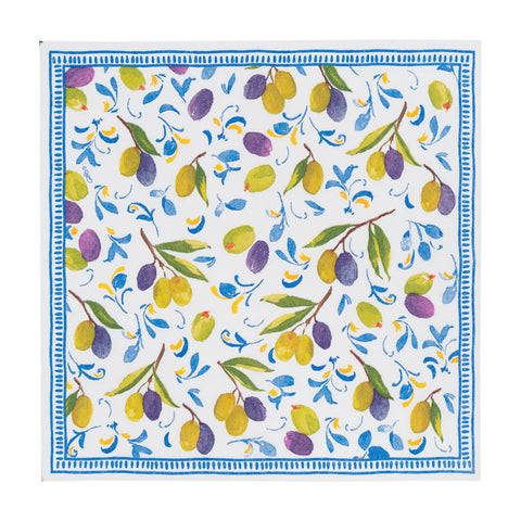 Caspari Mediterranean Blue Napkin