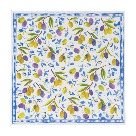 Caspari Mediterranean Blue Napkin
