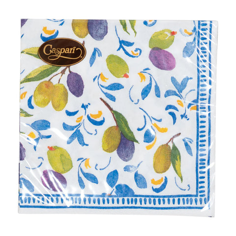 Caspari Mediterranean Blue Napkin
