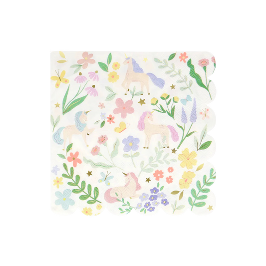 Meri Meri Meadow Unicorns Large Napkins