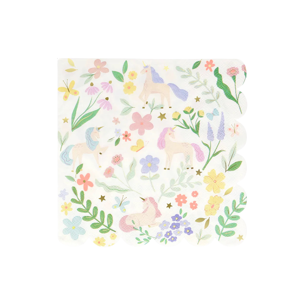 Meri Meri Meadow Unicorns Large Napkins