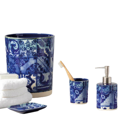 Costa Nova Lisboa Bathroom accessory in Blue Tile