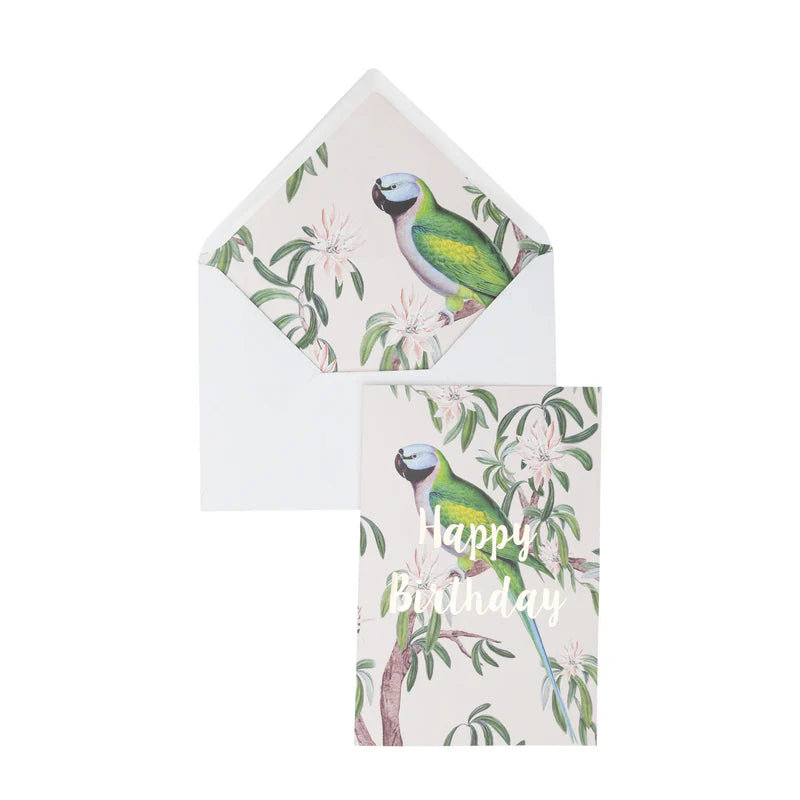 Creative Lab Amsterdam Happy Birthday card with botanical design and gold foil, view 6