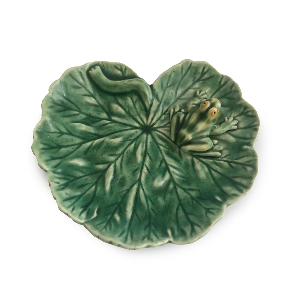 Bordallo Countryside Leaf Geranium Frog Side Plate 13cm