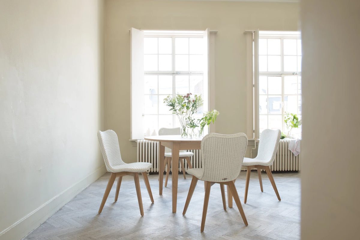 Lily Dining Chair in Teak - Pure White (Set of 2), view 8
