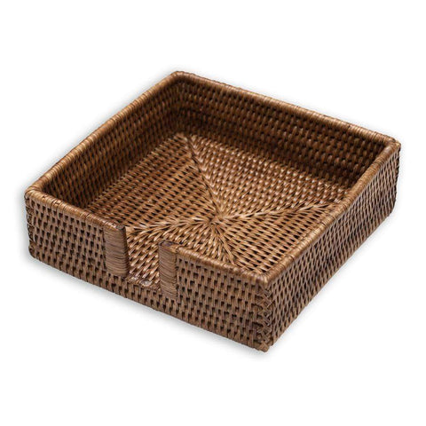 Caspari Rattan Luncheon Napkin Holder